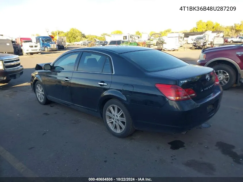 4T1BK36B48U287209 2008 Toyota Avalon Limited