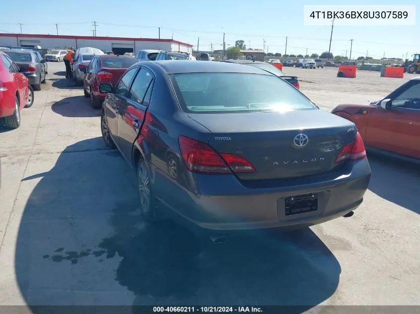 4T1BK36BX8U307589 2008 Toyota Avalon Limited