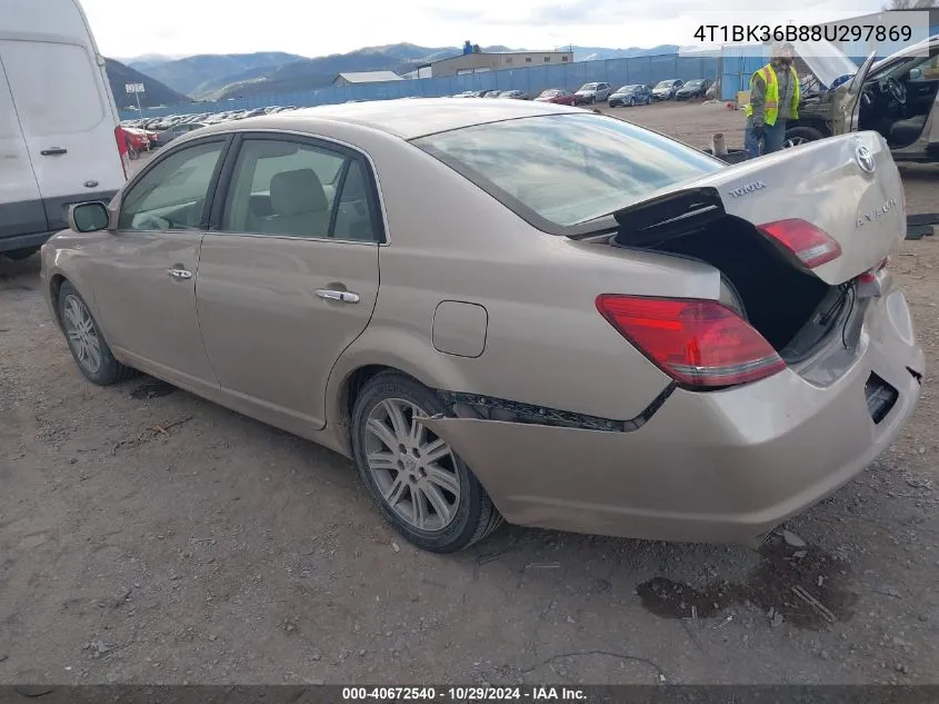 2008 Toyota Avalon Limited VIN: 4T1BK36B88U297869 Lot: 40672540