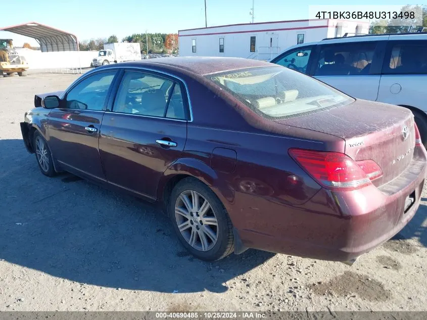 2008 Toyota Avalon Limited VIN: 4T1BK36B48U313498 Lot: 40690485