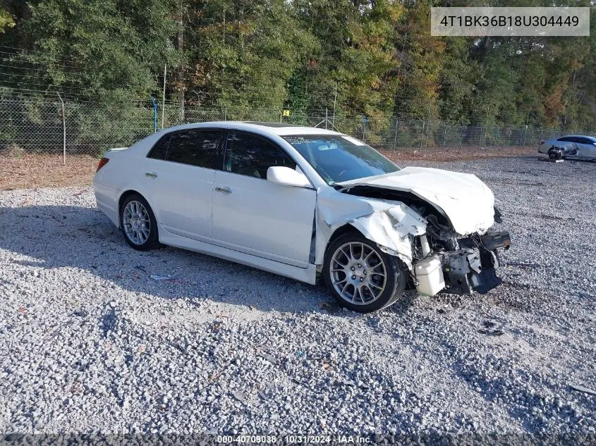 2008 Toyota Avalon Limited VIN: 4T1BK36B18U304449 Lot: 40709038