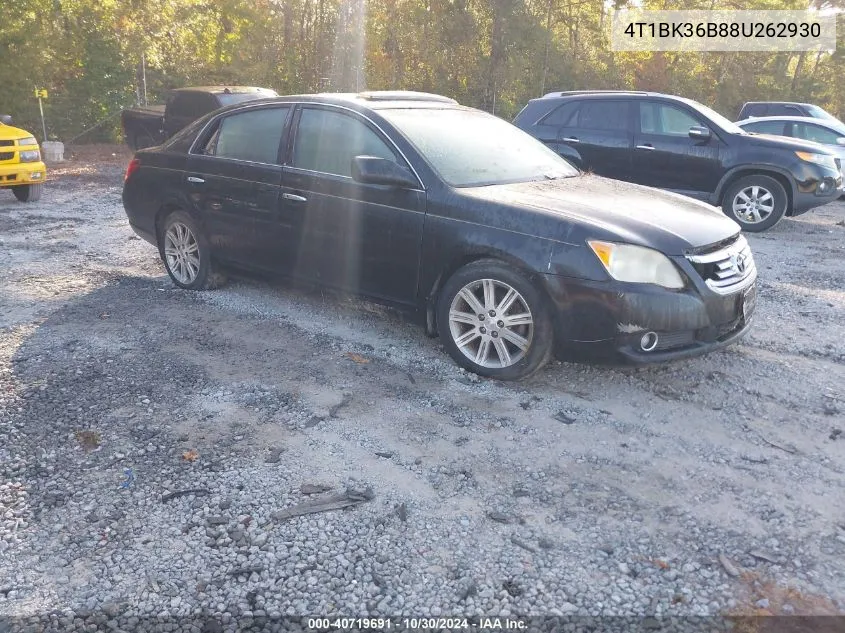 2008 Toyota Avalon Limited VIN: 4T1BK36B88U262930 Lot: 40719691