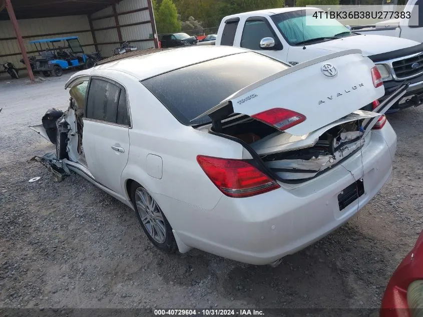 2008 Toyota Avalon Limited VIN: 4T1BK36B38U277383 Lot: 40729604