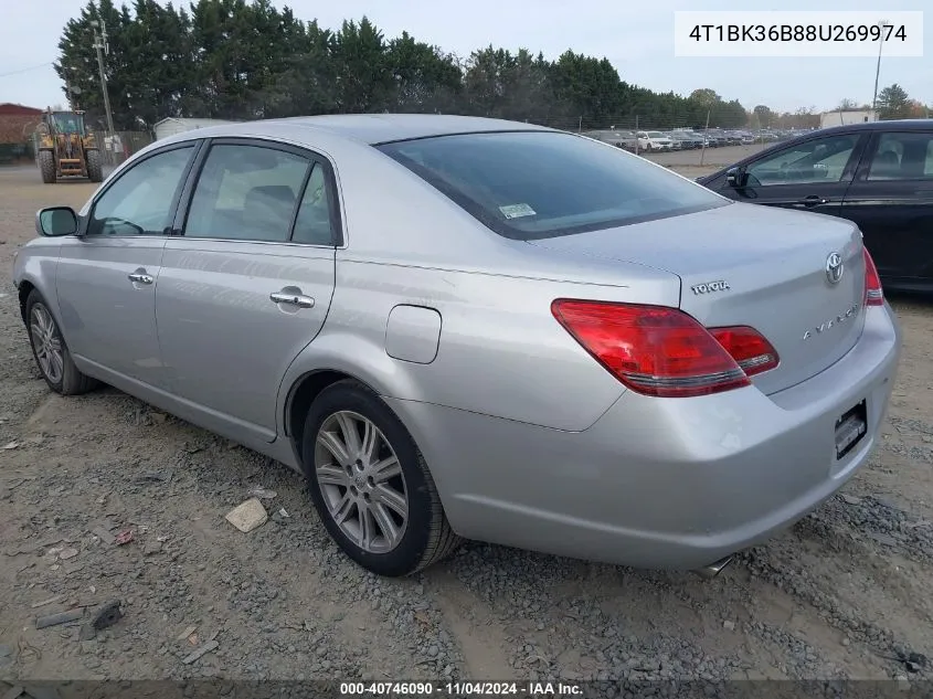 2008 Toyota Avalon Limited VIN: 4T1BK36B88U269974 Lot: 40746090