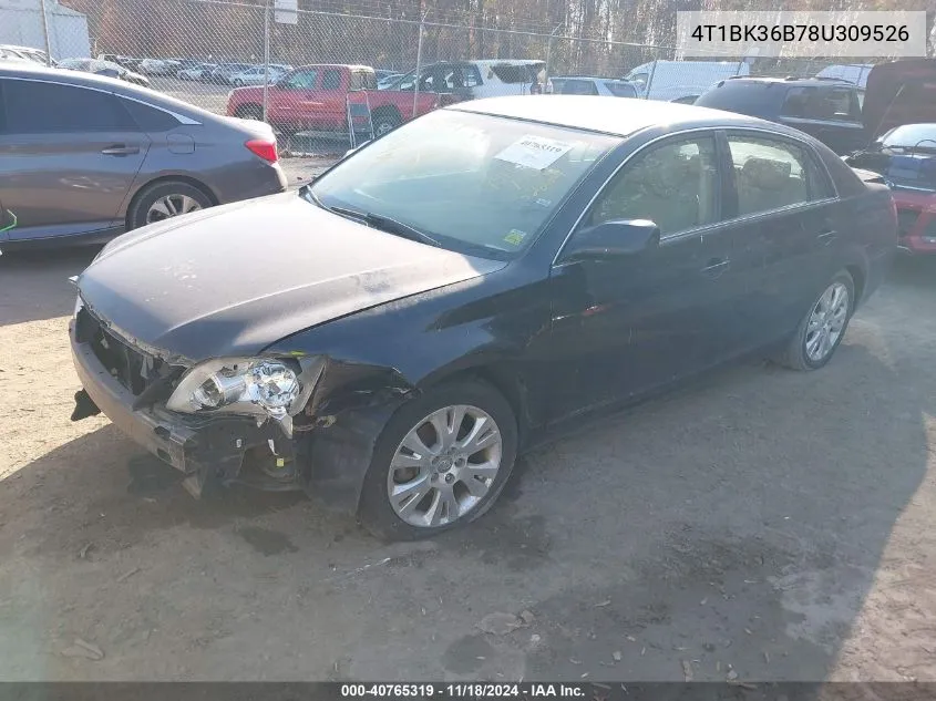 2008 Toyota Avalon Xls VIN: 4T1BK36B78U309526 Lot: 40765319