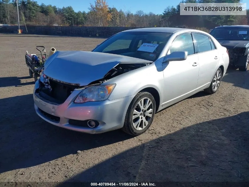 2008 Toyota Avalon Touring VIN: 4T1BK36B28U313998 Lot: 40789454