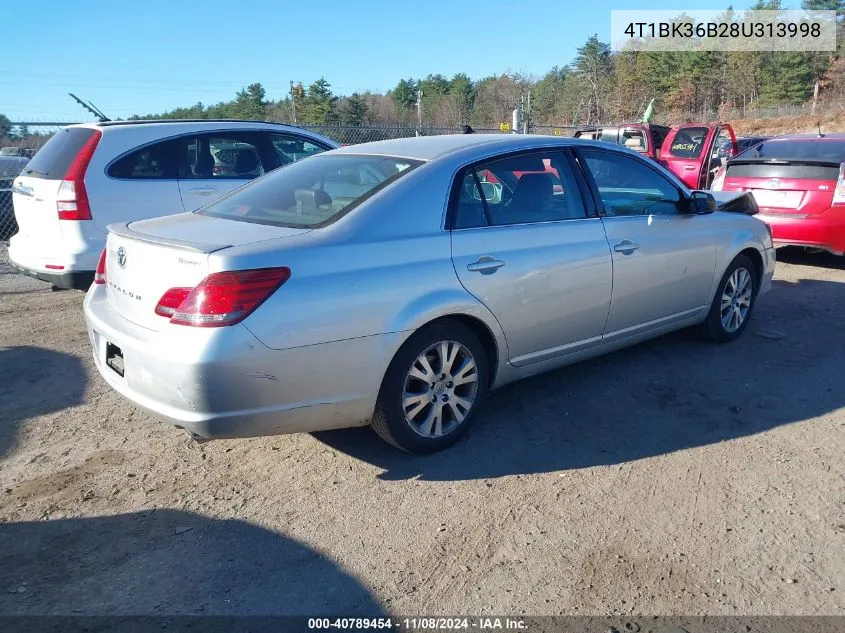 2008 Toyota Avalon Touring VIN: 4T1BK36B28U313998 Lot: 40789454