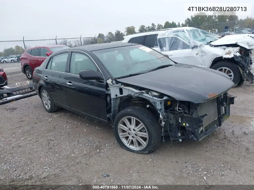 2008 Toyota Avalon Limited VIN: 4T1BK36B28U280713 Lot: 40791568