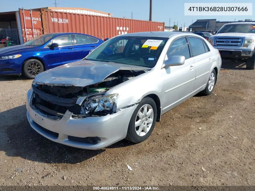 2008 Toyota Avalon Xl VIN: 4T1BK36B28U307666 Lot: 40824911