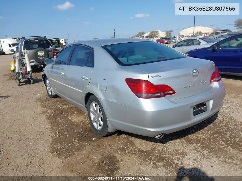 2008 Toyota Avalon Xl VIN: 4T1BK36B28U307666 Lot: 40824911