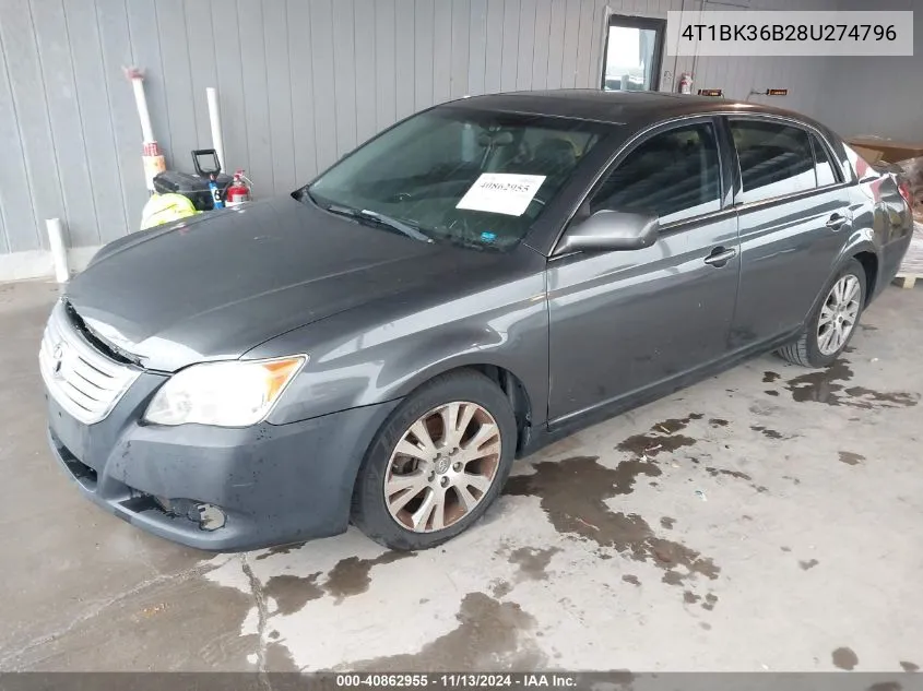 2008 Toyota Avalon Touring VIN: 4T1BK36B28U274796 Lot: 40862955