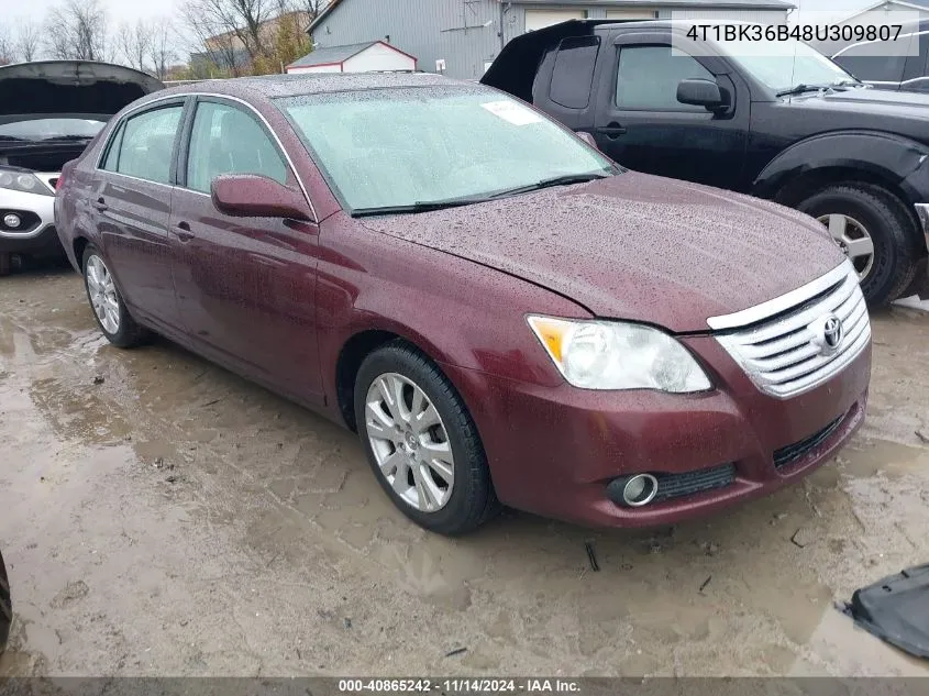 2008 Toyota Avalon Xls VIN: 4T1BK36B48U309807 Lot: 40865242