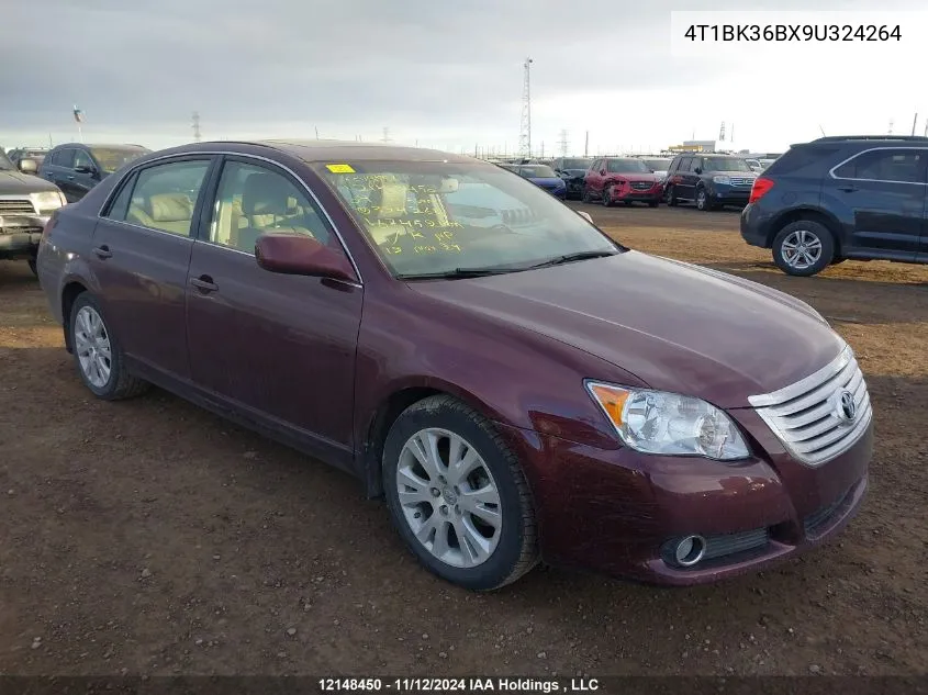 2009 Toyota Avalon Xl/Xls/Limited VIN: 4T1BK36BX9U324264 Lot: 12148450