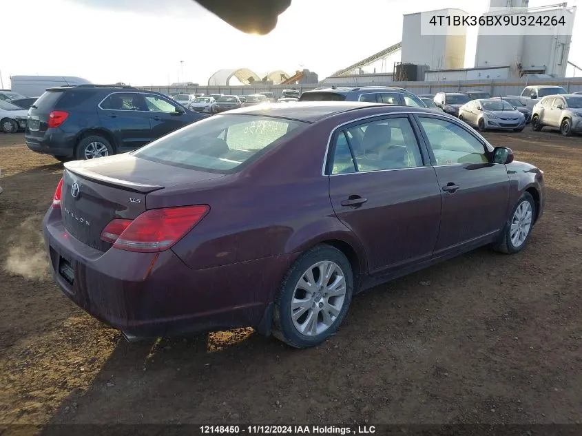 2009 Toyota Avalon Xl/Xls/Limited VIN: 4T1BK36BX9U324264 Lot: 12148450