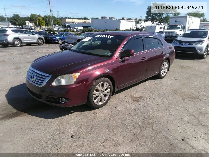 2009 Toyota Avalon Xls VIN: 4T1BK36B69U349274 Lot: 39818827