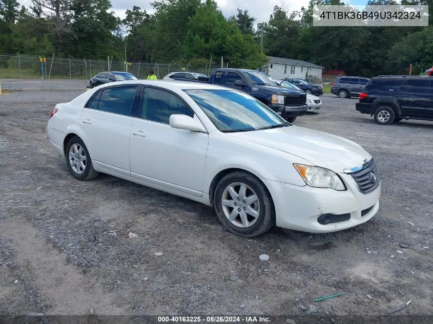 2009 Toyota Avalon Xl VIN: 4T1BK36B49U342324 Lot: 40163225