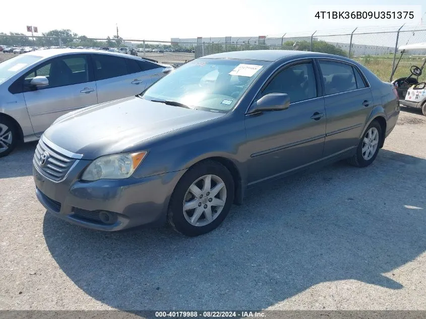 2009 Toyota Avalon Xl VIN: 4T1BK36B09U351375 Lot: 40179988