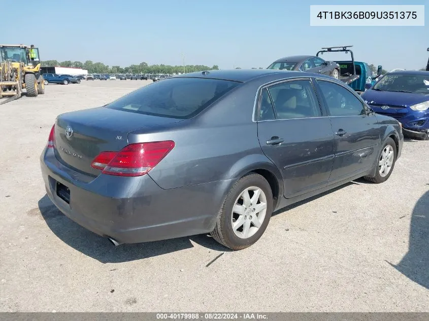 4T1BK36B09U351375 2009 Toyota Avalon Xl