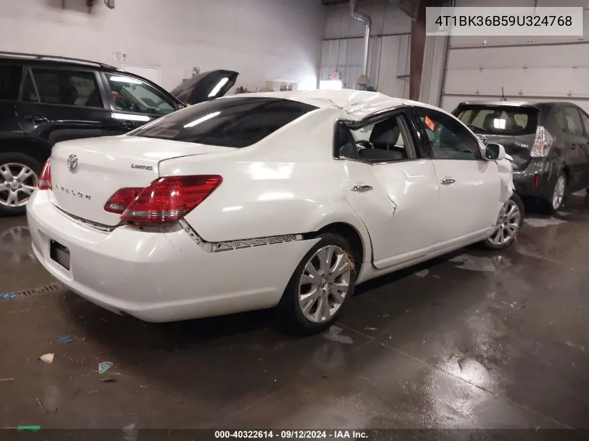 2009 Toyota Avalon Xl/Xls/Limited VIN: 4T1BK36B59U324768 Lot: 40322614