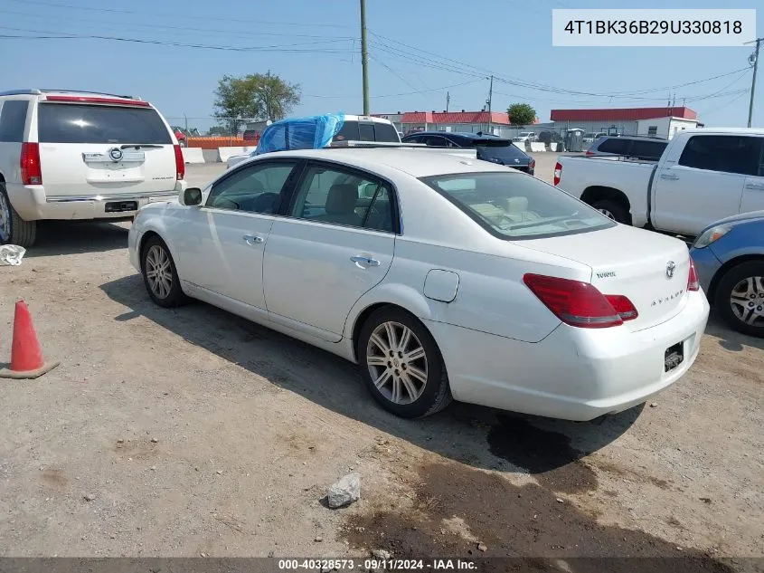 2009 Toyota Avalon Limited VIN: 4T1BK36B29U330818 Lot: 40328573