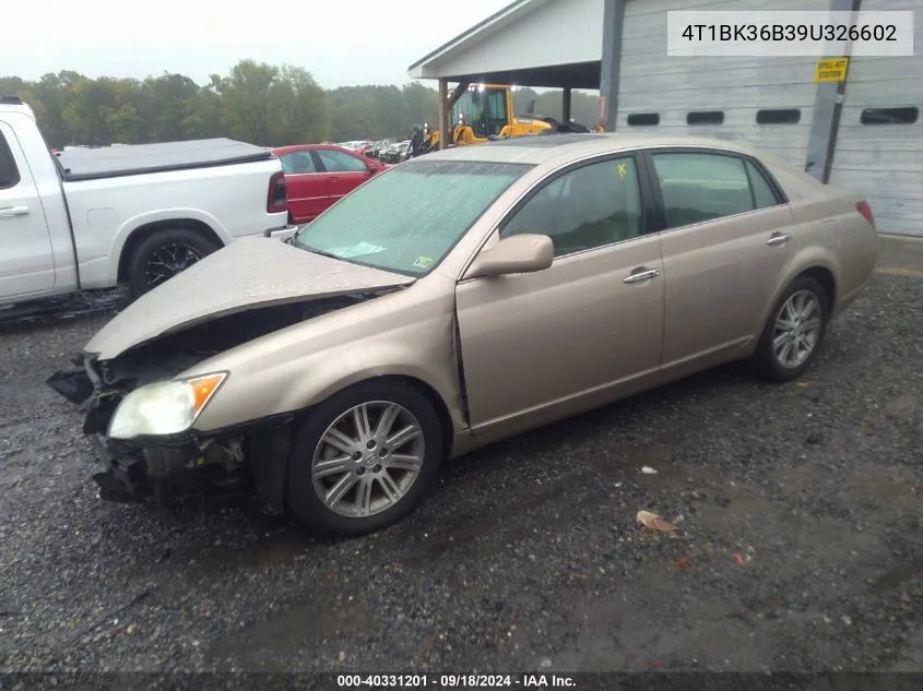 2009 Toyota Avalon Xl/Xls/Limited VIN: 4T1BK36B39U326602 Lot: 40331201