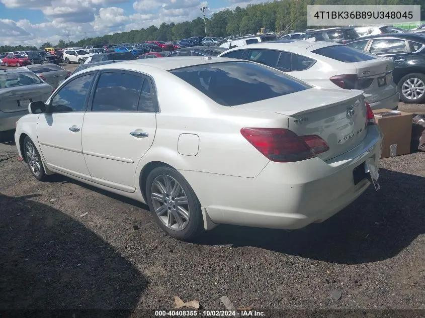 2009 Toyota Avalon Limited VIN: 4T1BK36B89U348045 Lot: 40408355