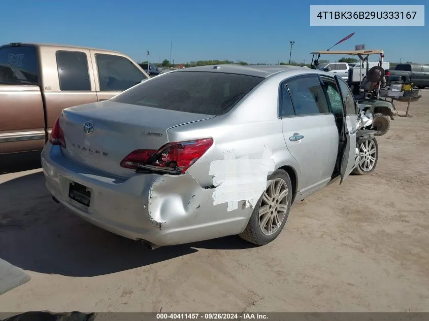 2009 Toyota Avalon Xl/Xls/Limited VIN: 4T1BK36B29U333167 Lot: 40411457