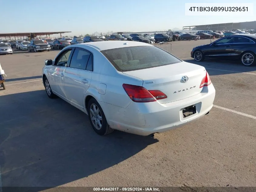 2009 Toyota Avalon Xl VIN: 4T1BK36B99U329651 Lot: 40442817