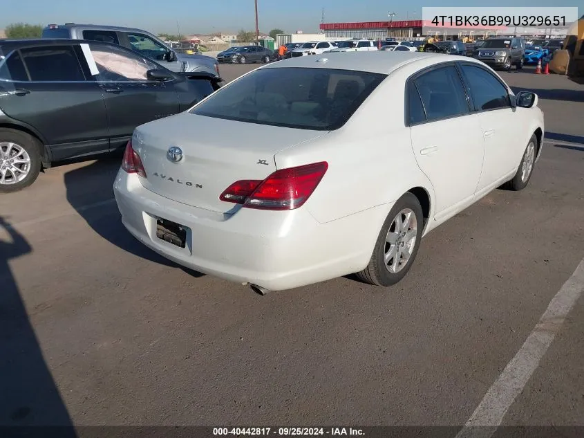 2009 Toyota Avalon Xl VIN: 4T1BK36B99U329651 Lot: 40442817