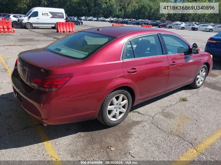 2009 Toyota Avalon Xl VIN: 4T1BK36B69U340896 Lot: 40485099