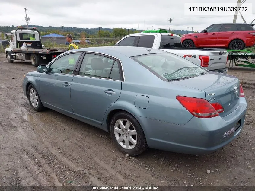 4T1BK36B19U339722 2009 Toyota Avalon Xl