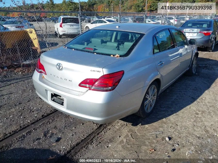 2009 Toyota Avalon Limited VIN: 4T1BK36B79U339398 Lot: 40602523