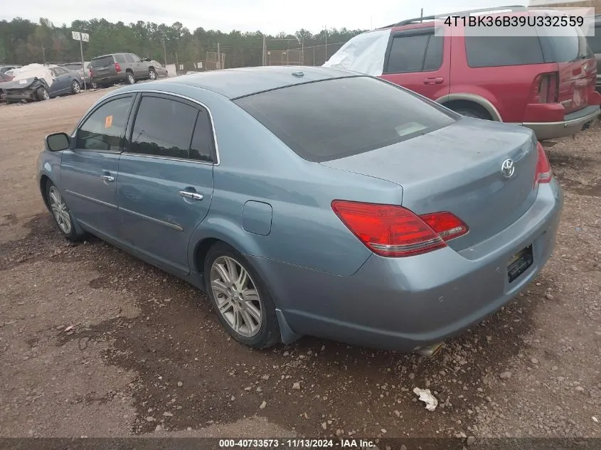 2009 Toyota Avalon Limited VIN: 4T1BK36B39U332559 Lot: 40733573