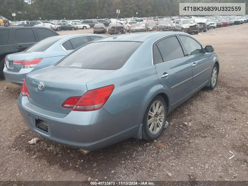 2009 Toyota Avalon Limited VIN: 4T1BK36B39U332559 Lot: 40733573