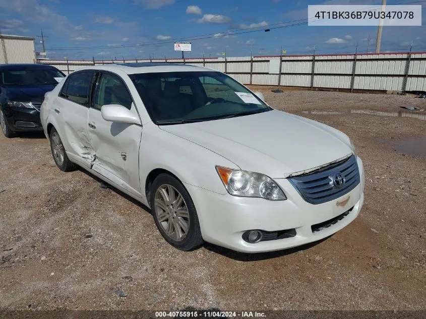 2009 Toyota Avalon Limited VIN: 4T1BK36B79U347078 Lot: 40755915