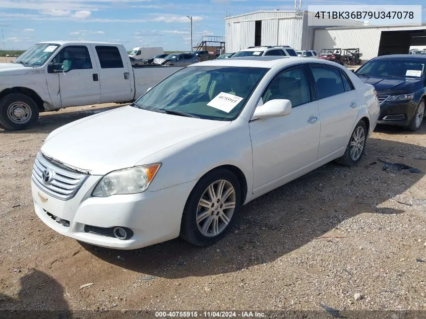 2009 Toyota Avalon Limited VIN: 4T1BK36B79U347078 Lot: 40755915