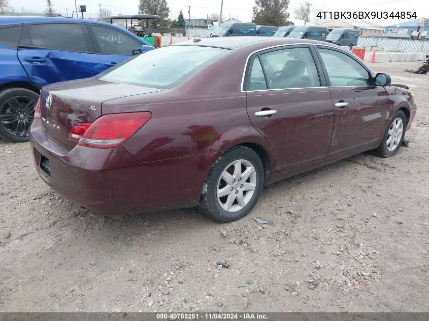 2009 Toyota Avalon Xl VIN: 4T1BK36BX9U344854 Lot: 40785251