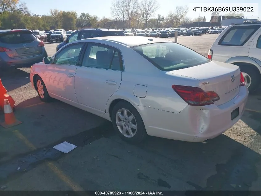 2009 Toyota Avalon Xl VIN: 4T1BK36B69U339022 Lot: 40785923