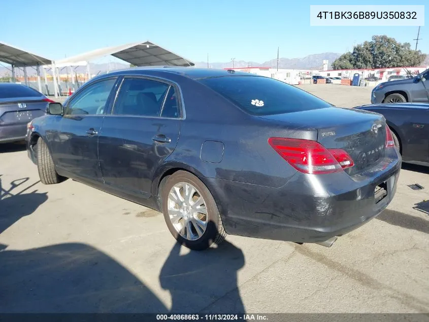 2009 Toyota Avalon Xls VIN: 4T1BK36B89U350832 Lot: 40868663