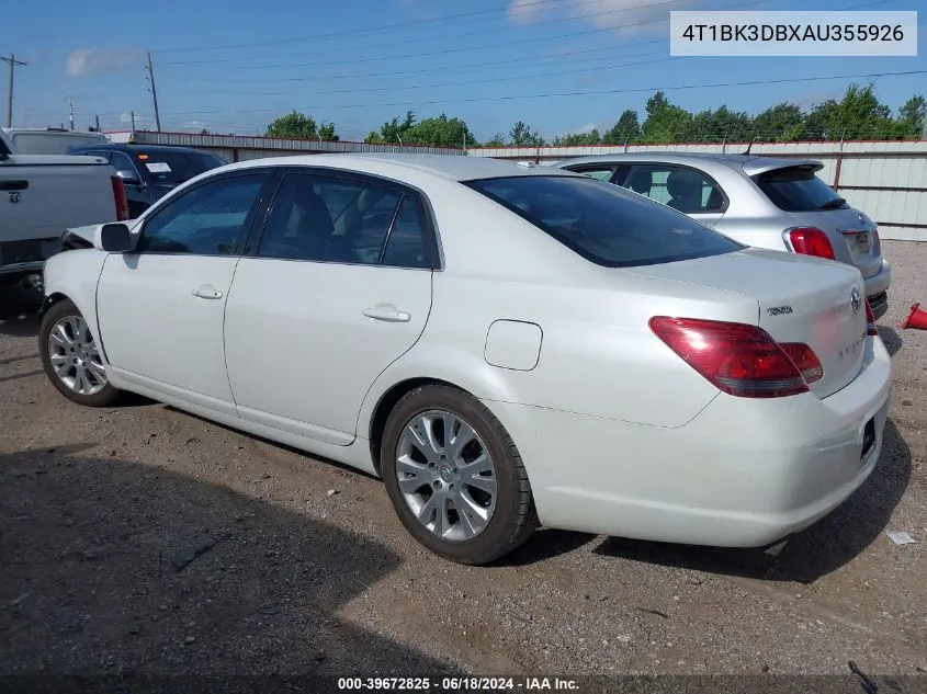 2010 Toyota Avalon Xls VIN: 4T1BK3DBXAU355926 Lot: 39672825