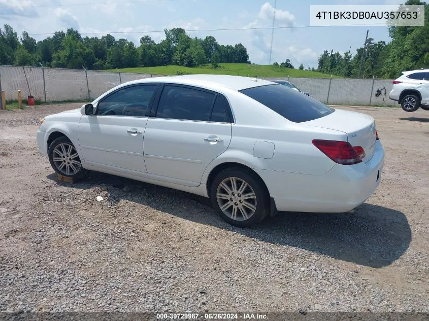 4T1BK3DB0AU357653 2010 Toyota Avalon Limited