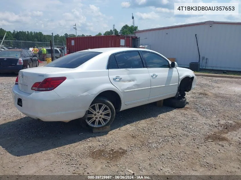 4T1BK3DB0AU357653 2010 Toyota Avalon Limited