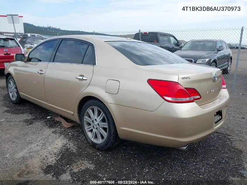 2010 Toyota Avalon Limited VIN: 4T1BK3DB6AU370973 Lot: 40177605