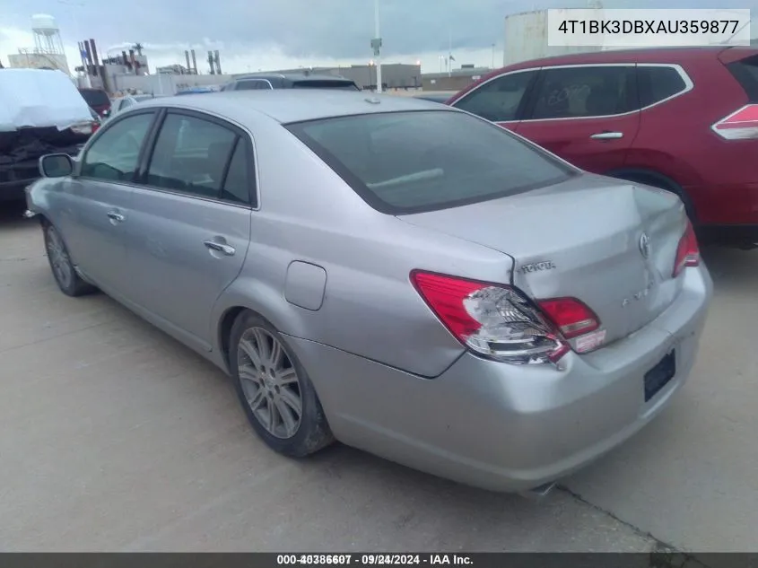 2010 Toyota Avalon Limited VIN: 4T1BK3DBXAU359877 Lot: 40386607