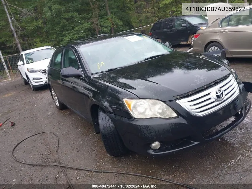 2010 Toyota Avalon Xls VIN: 4T1BK3DB7AU359822 Lot: 40472441