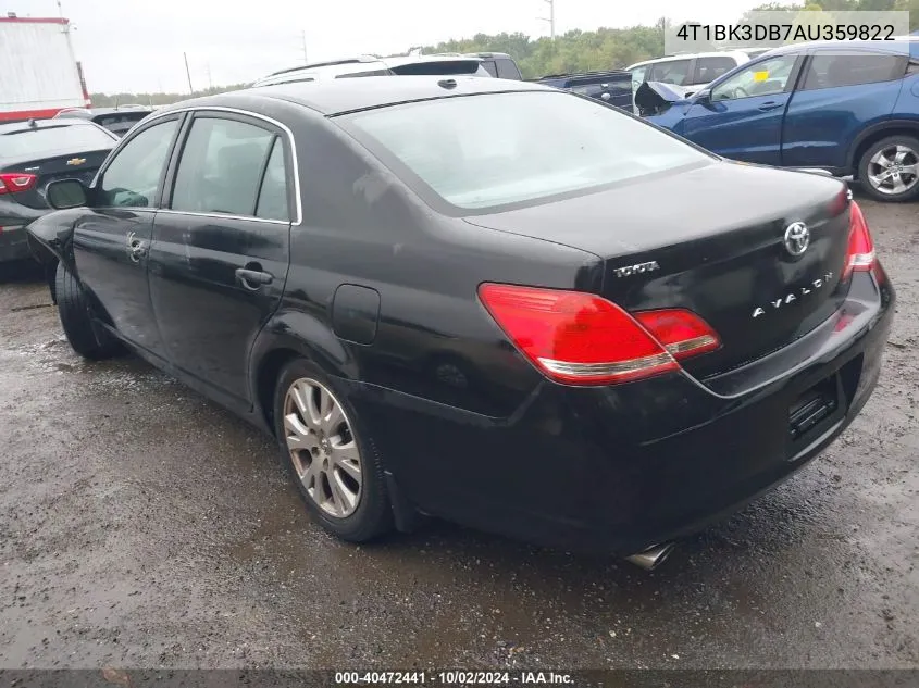 2010 Toyota Avalon Xls VIN: 4T1BK3DB7AU359822 Lot: 40472441