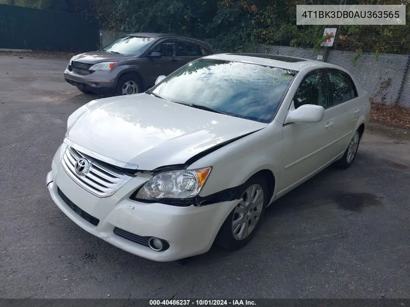 2010 Toyota Avalon Xls VIN: 4T1BK3DB0AU363565 Lot: 40486237