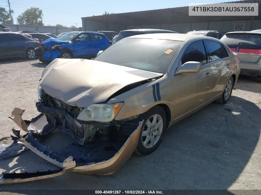 2010 Toyota Avalon Xl VIN: 4T1BK3DB1AU367558 Lot: 40491267