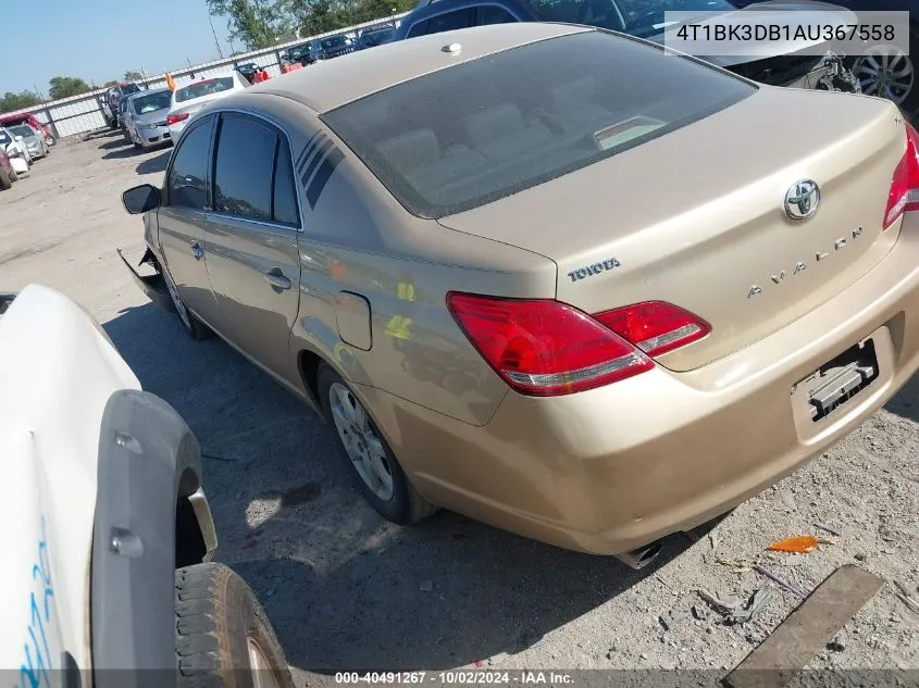 2010 Toyota Avalon Xl VIN: 4T1BK3DB1AU367558 Lot: 40491267