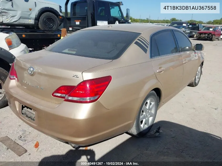 2010 Toyota Avalon Xl VIN: 4T1BK3DB1AU367558 Lot: 40491267